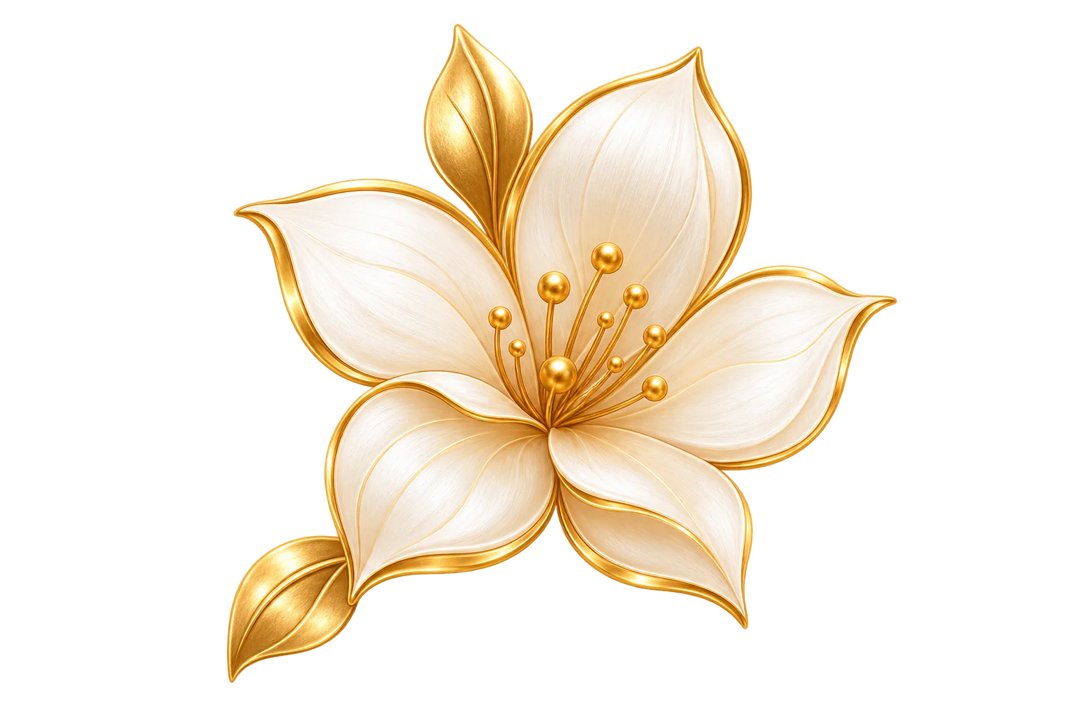 Golden Flower Blossom Deco-18