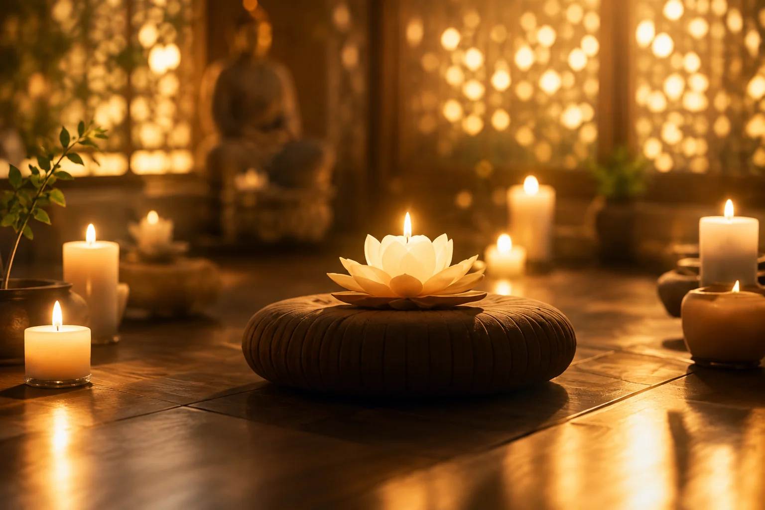 Sacred Lotus Candles & Diyas