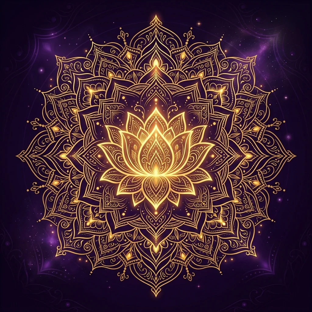 Golden Lotus Mandala