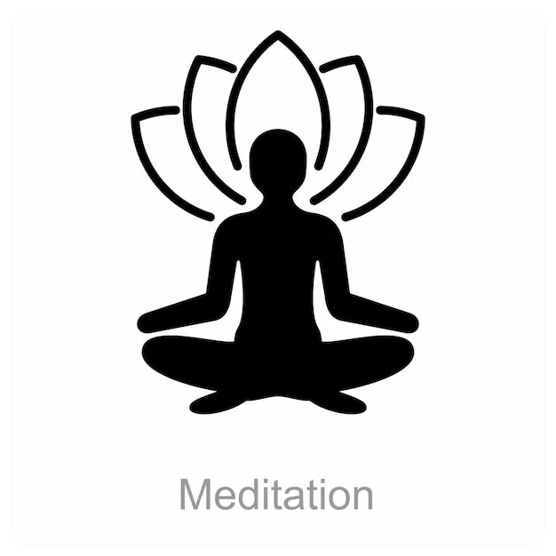 Meditating Silhouette